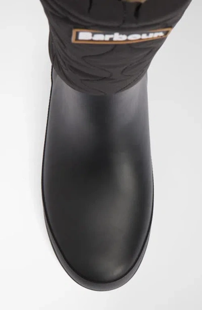 Barbour Marnie Quilted Wellington Boot In Black