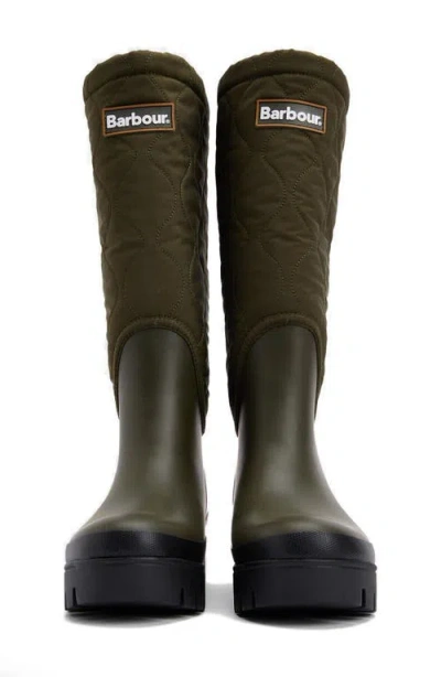 Barbour Marnie Quilted Wellington Boot In Multi