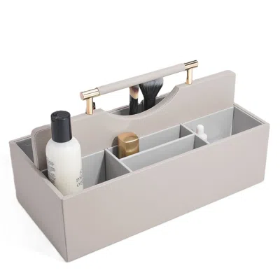 Stackers Women's Neutrals  Supersize Taupe Cosmetic Tool Box In Gray