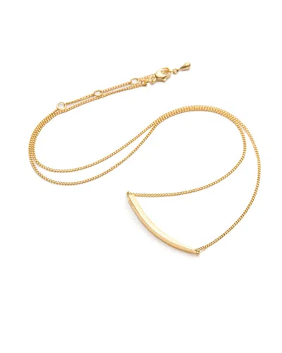 Eloise Jewelry Crescent Moon Necklace Natural In Gold