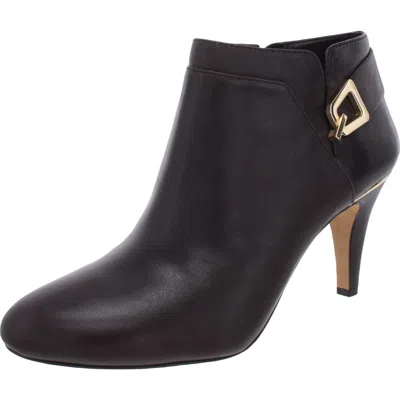 Vince Camuto Vernaya Womens Leather Almond Toe Shooties In Black