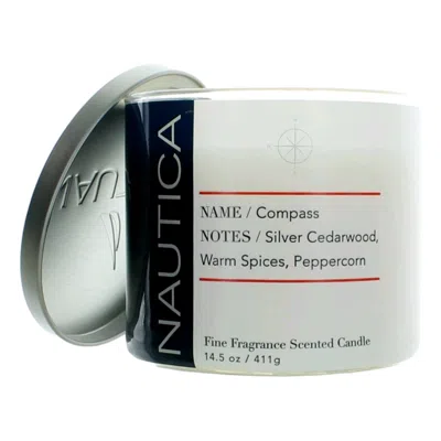 Nautica 14.5 oz Soy Wax Blend 3 Wick Candle - Compass In Multi