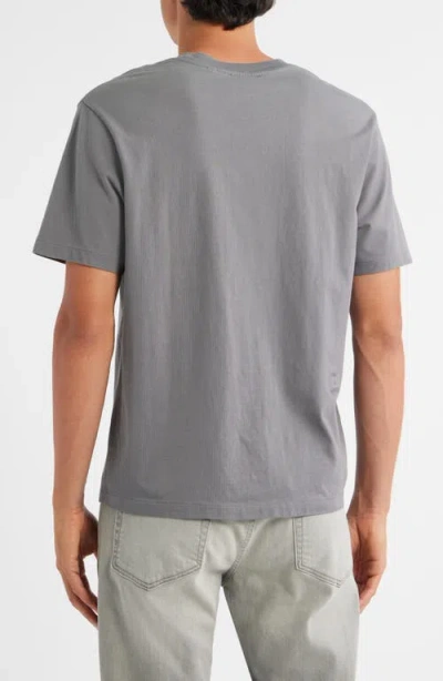 Frame Duo Fold Cotton-jersey T-shirt In Gray