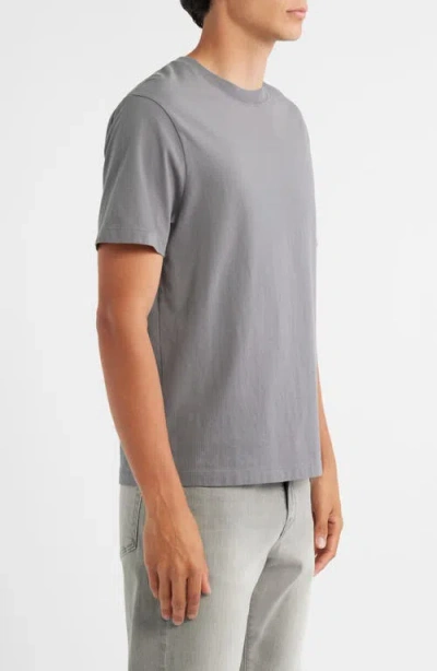 Frame Duo Fold Cotton-jersey T-shirt In Gray