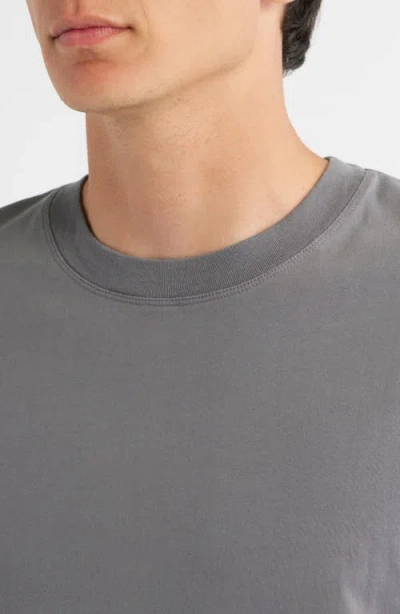 Frame Duo Fold Cotton-jersey T-shirt In Gray
