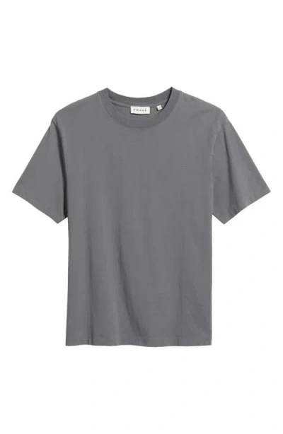 Frame Duo Fold Cotton-jersey T-shirt In Gray