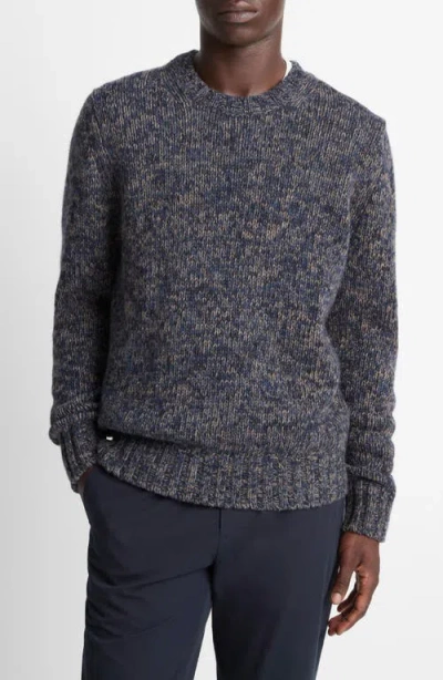 Vince Mega Marled Wool Blend Crewneck Sweater In Gray