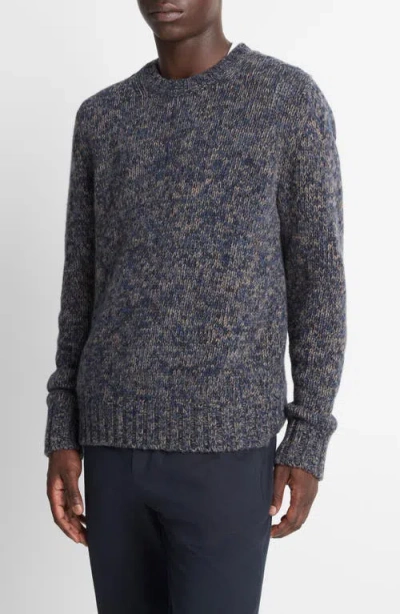 Vince Mega Marled Wool Blend Crewneck Sweater In Gray