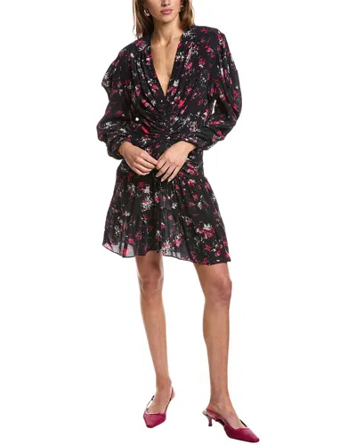 Iro Diplo Silk-blend Mini Dress In Black