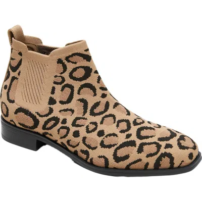 Vivaia Square-toe Water-repellent Ankle Boots In Animal Print