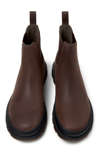 Camper Brutus Elastic-panels Boots In Brown