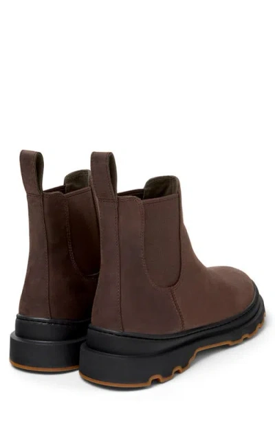 Camper Brutus Elastic-panels Boots In Brown