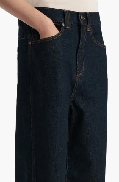 Khaite Womens Benson Bonnie Straight-leg Denim-blend Jeans In Blue