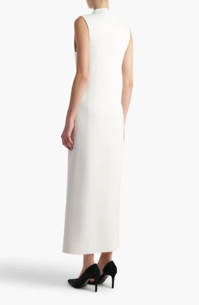 Khaite Lowen Satin-crepe Midi Dress In White
