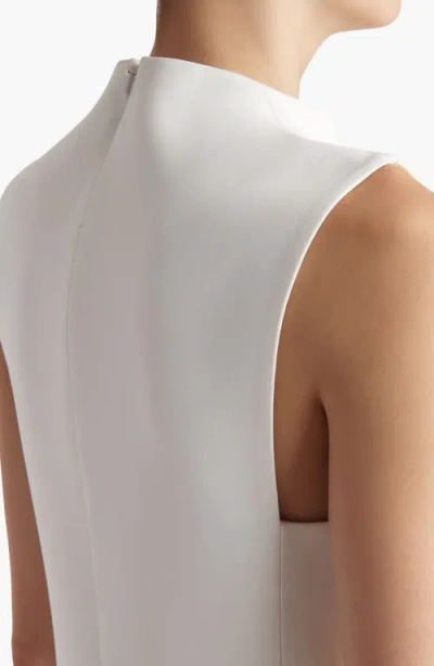 Khaite Lowen Satin-crepe Midi Dress In White