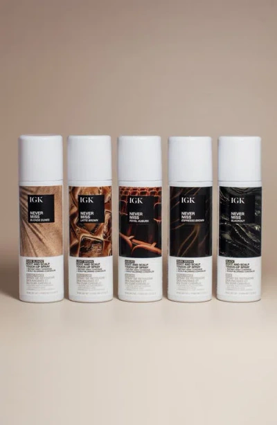 Igk Never Miss Root And Scalp Touch-up Spray - Blackout In Black