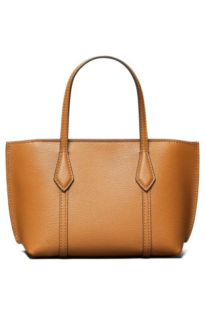 Tory Burch Perry Brown Handbag With Adjustable And Removable Shoulder Strap And Embossed Logo Lettering On The  In Brown