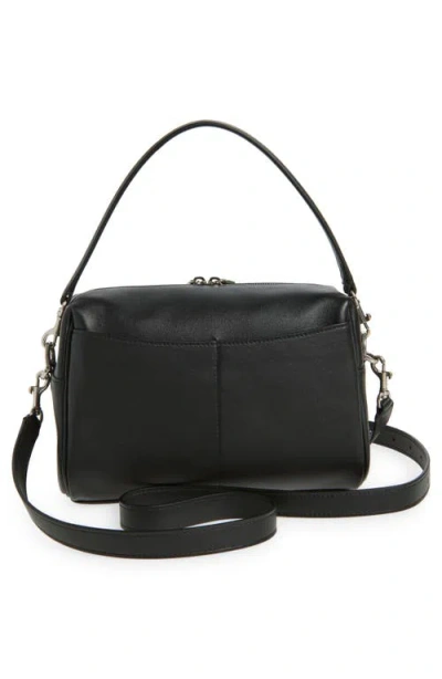 Balenciaga Rectangular Leather Handbag Top Handle In Black