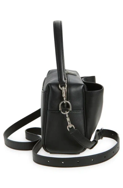 Balenciaga Rectangular Leather Handbag Top Handle In Black