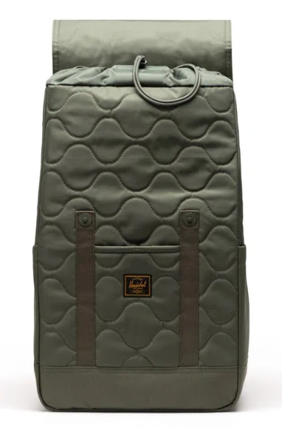 Herschel Supply Co Womens Beetle Retreat Quilted Shell Backpack 23l In Black