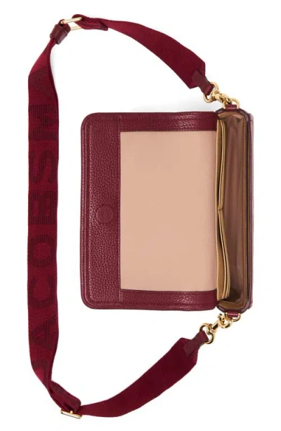 Marc Jacobs Mini Leather Shoulder Bag With Adjustable Strap In Red