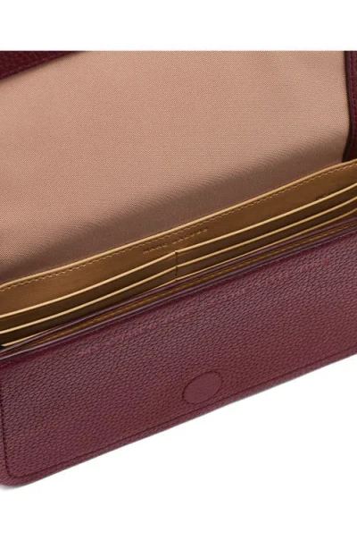 Marc Jacobs Mini Leather Shoulder Bag With Adjustable Strap In Red