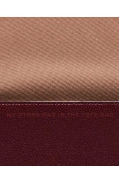 Marc Jacobs Mini Leather Shoulder Bag With Adjustable Strap In Red