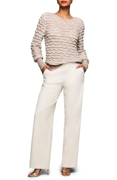 Nic + Zoe Nic+zoe Wave Wool & Alpaca Blend Sweater In White