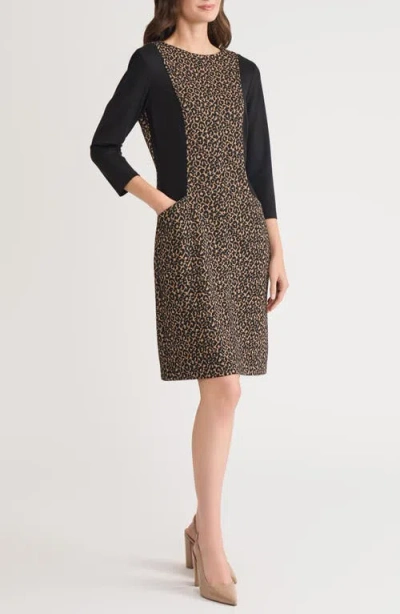 Kasper Women's Side Panel Sheath Dress In Multi