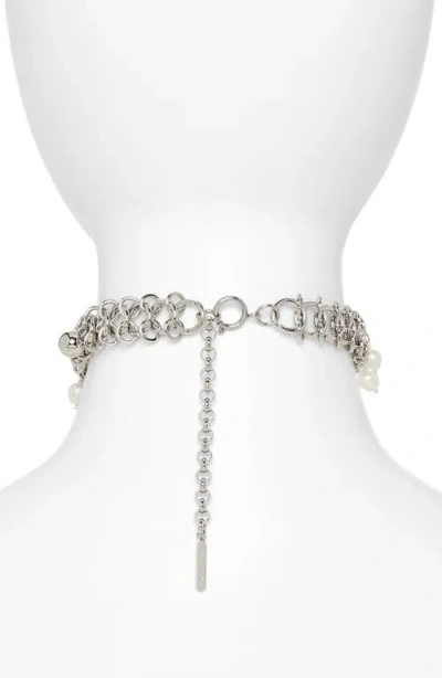 Justine Clenquet Tori Choker In Metallic