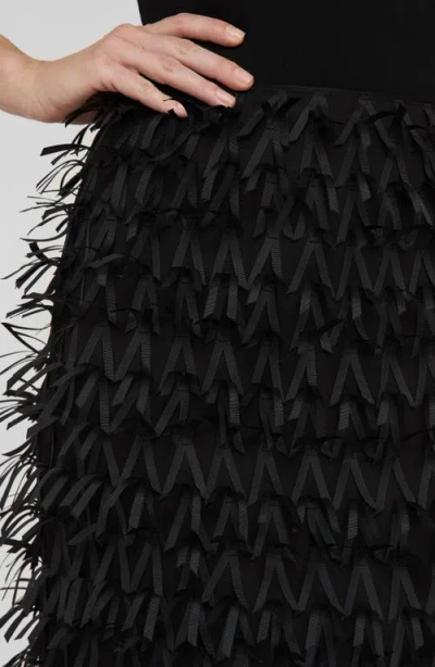 Lafayette 148 New York Embellished Straight Midi Skirt In Black