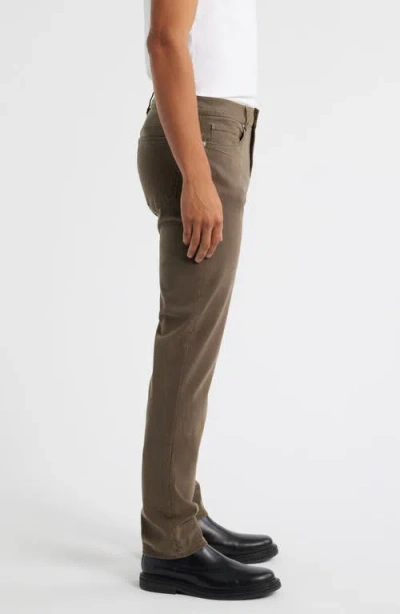 Frame L'homme Slim Fit Five-pocket Twill Pants In Brown