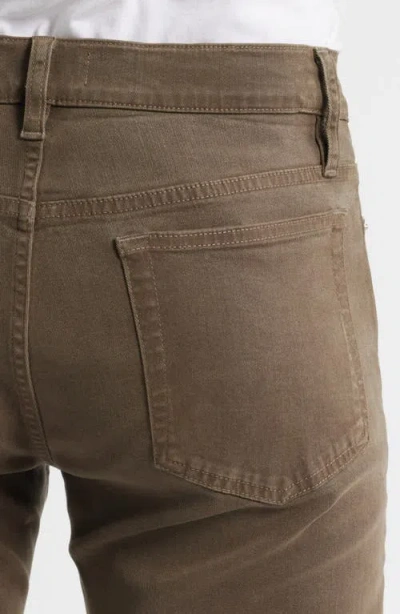 Frame L'homme Slim Fit Five-pocket Twill Pants In Brown