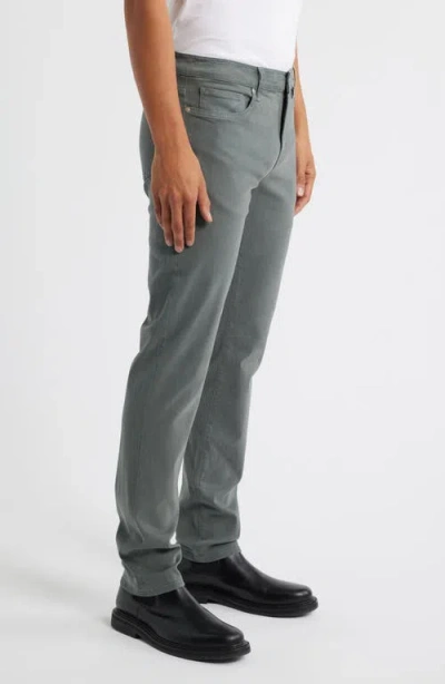 Frame L'homme Slim Fit Five-pocket Twill Pants In Gray