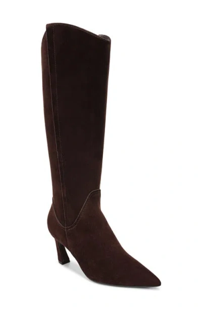 Naturalizer Deesha Extra Wide Calf Knee High Dress Boots In Brown