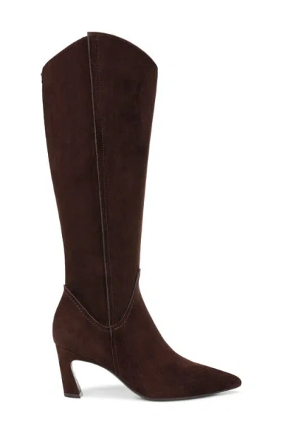 Naturalizer Deesha Extra Wide Calf Knee High Dress Boots In Brown