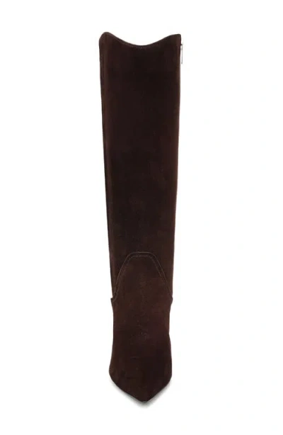 Naturalizer Deesha Extra Wide Calf Knee High Dress Boots In Brown