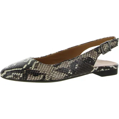 Vionic Jade Boa Womens Leather Snake Sprint Slingbacks In Animal Print