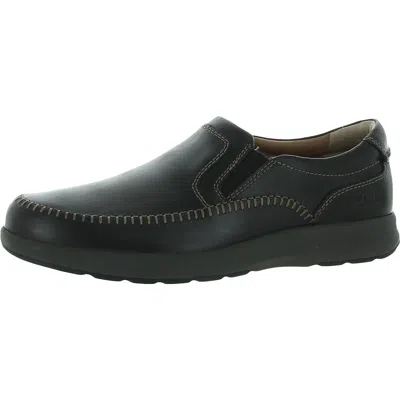 Unstructured By Clarks Un Trail Way Mens Leather Slip On Loafers In Black