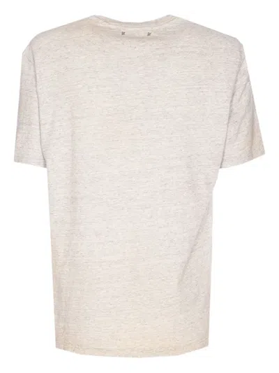 Golden Goose Regular Fit Vintage Treatment Slub Jersey T-shirt In Neutral