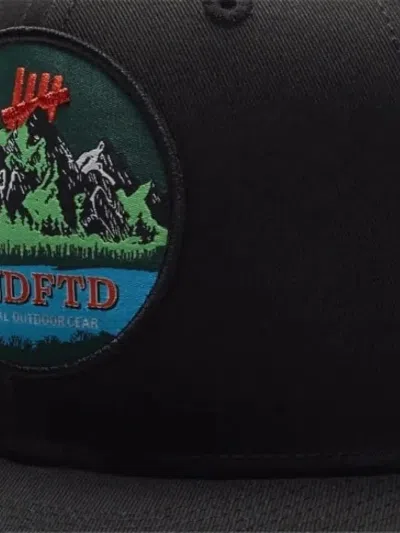 Undefeated Mountain-scene Patch Snapback Cap In Black