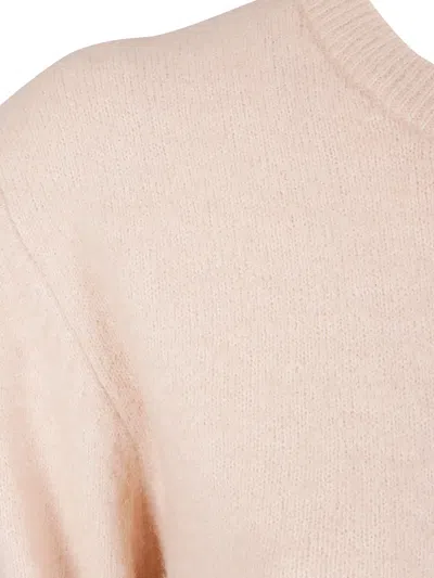 Samsoe & Samsoe Crew Neck Long-sleeved Sweater In Neutral