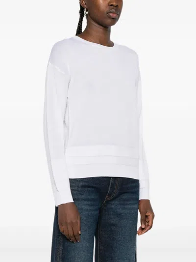 Eleventy Pullover Mit Rundem Ausschnitt In White