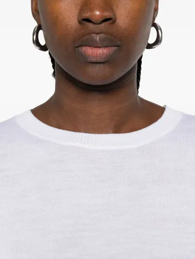 Eleventy Pullover Mit Rundem Ausschnitt In White