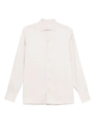 Alessandro Gherardi Long-sleeve Button-down Shirt In Gold