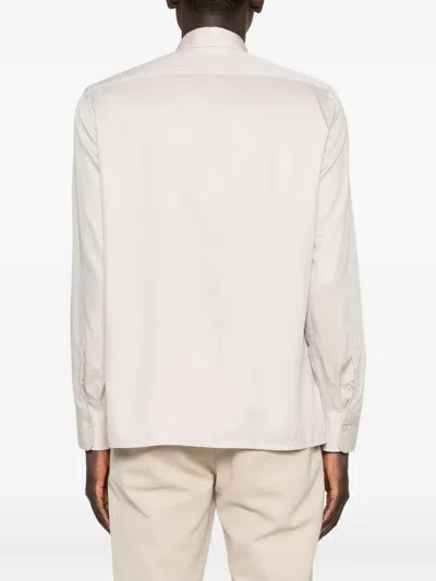 Alessandro Gherardi Long-sleeve Button-down Shirt In Gold