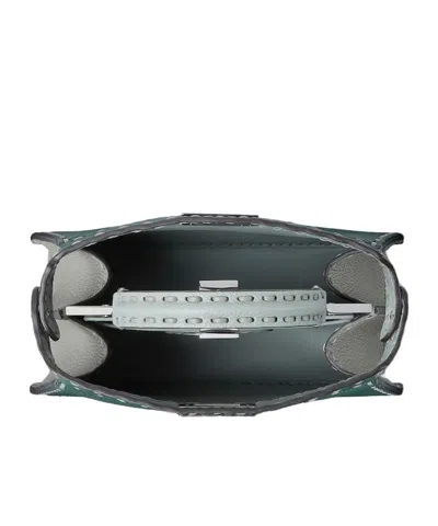 Fendi Multicolor Sage Selleria Bag With 556 Hand-sewn Topstitches In Green