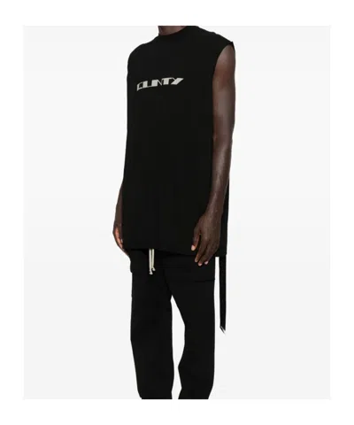 Rick Owens Drkshdw Graphic-print Sleeveless T-shirt In Black