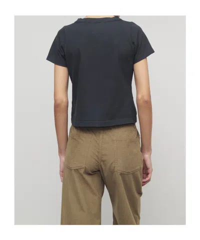 The Row Calibi Silk Blend Crew Neck T-shirt In Black