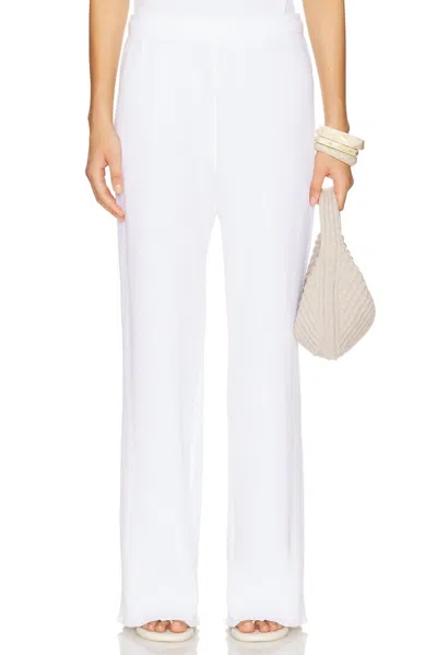 Perfectwhitetee Shane Waffle Sweatpants In White In White